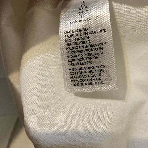 NWT The Drop white 100% cotton, pleated sleeve crewneck top size XL. - Picture 6 of 9